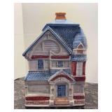 Treasure Craft Victorian House Ceramic Cookie Jar - 12” tall