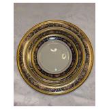 3-piece place setting of LENOX Royal Peony fine china - includes dinner plate, salad plate, dessert/bread plate