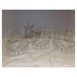 Spectacular grouping of clear glass items
