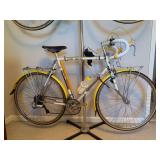 Vintage men’s 28” FUJI touring bike - this bike has many local & international touring/racing miles and still in good condition - needs tubes/tires - brakes work