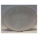 Lenox Dolphin Embossed 24K Gold trimmed Oval Serving Platter - 16-1/4 x 11-1/2