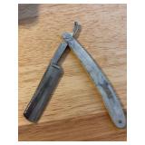 BONSA Solingen straight razor with marble colored handle