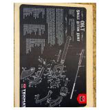TekMat Colt Single Action Army (SAA) Gun Cleaning Mat featuring an exploded-view parts diagram of the 1873 Colt Single Action Army revolver