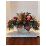 Very nice holiday centerpiece - approx. 18” across x 13” tall