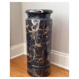 Solid marble umbrella stand - 8”D x 20” tall