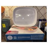 Corning Ware French White 4-1/2qt. Oven Roaster/Casserole in original box
