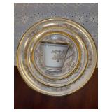 5-piece place setting LENOX Castle Garden Fine China - includes dinner plate, salad plate, dessert plate, cup/saucer