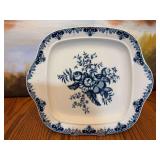 Royal Worchester fine porcelain-Hanbury Square cake plate.11 1/4”
