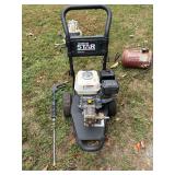 Honda  GX 160 Northstar pressure washer… as is sitting on flats. Has been sitting but pulls freely.