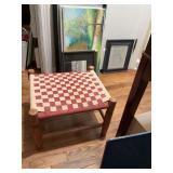 17“ x 15“ x 12“ Woven antique Shaker stool.