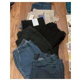 Size 16 petite or 16 short pants-some new with tags and two pair capris 16 short