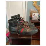 11 1/2 inch Gucci, high tops with red and green laces