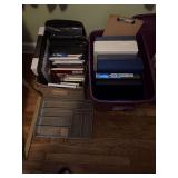 Assortment of office supplies to enclose binders, notepads, folders and some picture frames