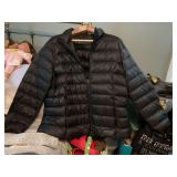 Eddie Bauer 2X  black puffer jacket-ladies