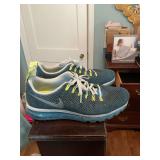 Size 12 Nike air max motion men’s running shoes- gray, blue and green