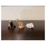 Set of three Wade Whimsy miniature collection figurines.