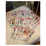 Assortment of 17 Simplicity doll patterns