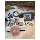 Assortment of various decor items