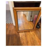 28 1/2 x 35” beveled glass mirror