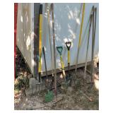 Assortment of yard tools