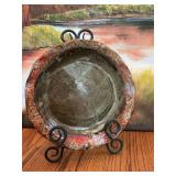 10 inch pottery plate handmade for Happi- Stores, SV Pottery.