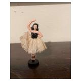 Antique ballet dancer-miniature plastic doll.