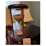 Large 9 3/4” sand hourglass timer. T & K Young. Appalachian Spring