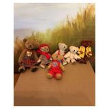Vintage miniature jointed bears