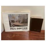 Two books, The Art  of Paul Sawyer and Mark Twain short Stories.