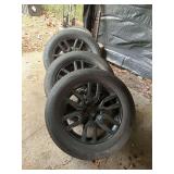 Set of four Bridgestone 275/60 R 20 wheels and tires. Two of the tires have less tread. (came off of a 2023 GMC Sierra)