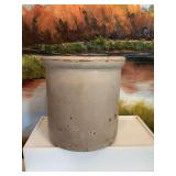8 x 8” vintage antique beige stoneware crock