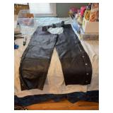 Extra large Roadkrome leather bikers chaps