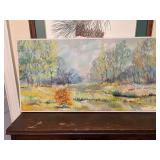 Oil painting by Mae Sibley - Memphis, Tennessee 24 1/2” x 2 1/2”