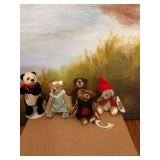 Vintage Classic Collectibles miniature jointed bears.