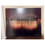 20 x 16 Memphis Bridge lit up picture  by Keenan Neighbors J Sillyan