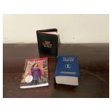 Three miniature books