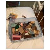Large assortment of dollhouse furniture