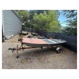 Fishing Boat W/Trolling Motor & Storage