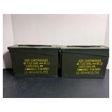 Two US MILITARY 7.62 MM M13 M80 200RD Ammo / LC-90H60IL751