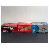 Assortment of .22 LR Rimfire Ammunition including Federal American Eagle, Quik-Shok, and Aguila Super Colibri