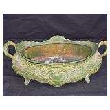 Art Nouveau brass or bronze jardinière/planter. 13.5 x 6 x 4.25 in tall.