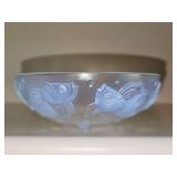 SABINO opalescent fish relief bowl. 4.75 in diameter.