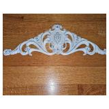Vintage chic metal decorative piece by Carson States Metal, Freeport, PA. 19.5 X 6.25 in tall.