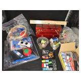 Adorable mini sewing box and sewing supplies.