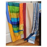 Six ladies scarves. Some are silk. See all photos.