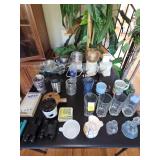 Miscellaneous kitchen items on table. Table not included.
