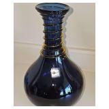 BLENKO handmade art glass vase. 8.75 in tall.