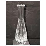 Cameo crystal bud vase by Atlantis. 8 in tall