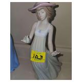 NAO by Lladró porcelain figurine "Gentle Breeze" 10.5 in tall. No box.