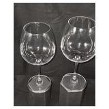 Two Robert Mondavi Waterford Pinot Noir Wine glasses.